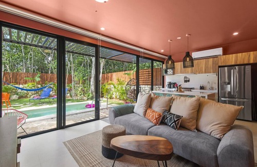 Tulum House | 3 bed penthouse w/yard/pools, rooftop, a/c, 10 minute drive to the beach