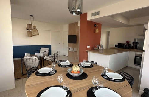 Montpellier Apartment | 3 min from the beach 3 bedroom air-conditioned apartment