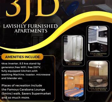 Oshodi-Isolo Apartment | 3JD Lavishly Furnished 3-Bed Genius
