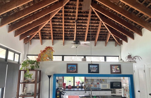 Great Exuma House | 4acres ON beach no drive 4 bedroom pool hot tub gym 3.5 baths 3+3outdoor showers