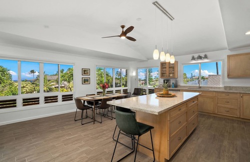 Princeville House | 4Br 4.5 Ba Punahele House with Ocean and Mountain Views, Beach Gear, Near Queens Pond
