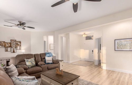 Desert Breeze House | 55+ Sun City Grand! Golf Course Front Private Hot Tub and Fire Pit!