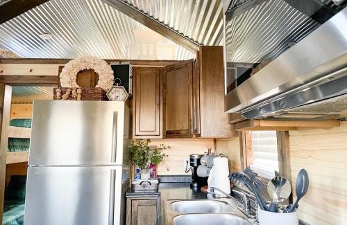 Hico House | 6 Tiny Town Bunk House Tiny Home Animals Fire Pit by Vacation Your Way