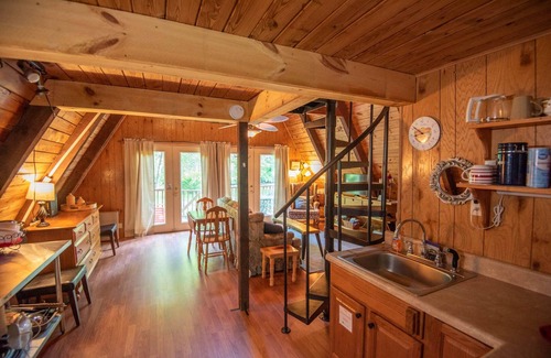 Fleetwood Cottage | A Frame on the New River - Fire Pit - Private New River Access