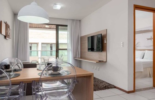 Barra de Sao Miguel Apartment | Admirável apartamento em condomínio com piscina