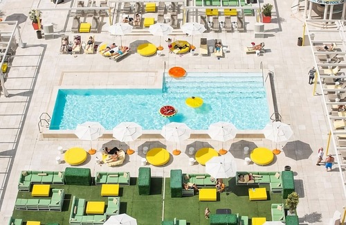 Downtown Las Vegas Apartment | Adventure Awaits! 2 Convenient Units! Rooftop Pool, Pets Allowed, Parking!