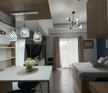 Mactan Export Processing Zone Apartment | Amani 311 Suites - Double bed with Single Pull Out Bed
