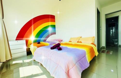 Malacca City Apartment | amber cove 5pax color house melaka near encore melaka