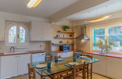 Agios Sostis Villa | Amor Beach Villa 3 Bedrooms with huge pool, BBQ, near the beach.