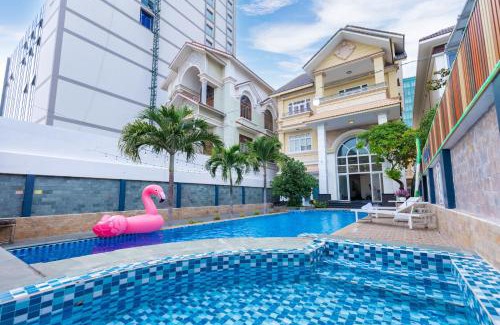 Thang Tam Villa | Amy Villa 6 - Bida - Karaoke - Phòng Xông Hơi - 8 Phòng Ngủ - Gần Biển