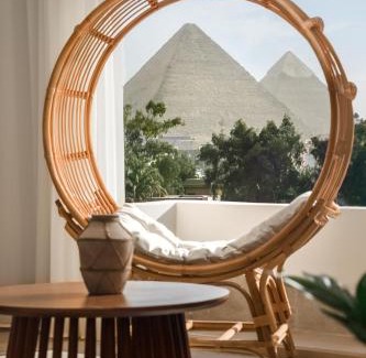 Al Haram Apartment | Ancient Bohemian Khan Memphis Oasis Pyramids view