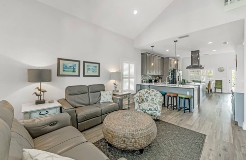 Bouvet Island House | Anna Maria Island Rental with Saltwater Pool and Elevator - Steps to Beach!