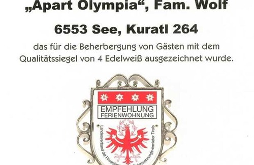 See Apartment | Apart Olympia Ferienwohnung See, Paznaun, Tyrol - Comfort apartment