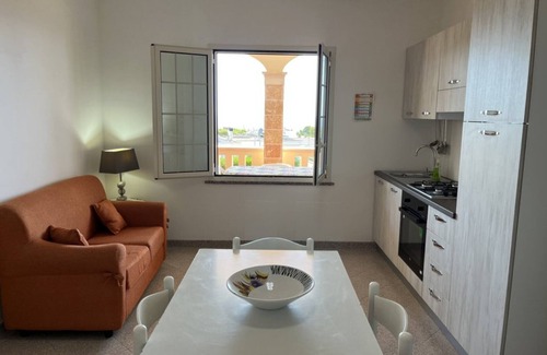 Marina di Novaglie Apartment | Apartment 'Alba Del Mare' with Sea View, Private Terrace and Shared Garden