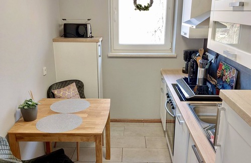 Reinhardtsdorf-Schoena Apartment | Apartment 'Am Hochwald' with Mountain View, Private Terrace and Wi-Fi