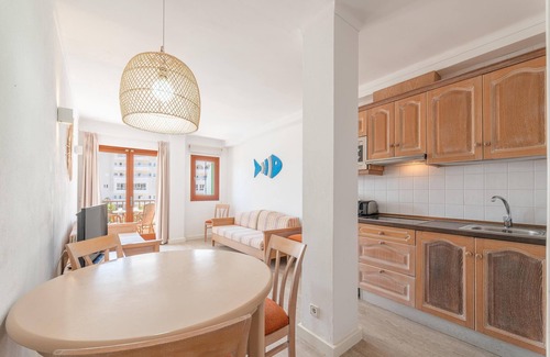 Cala Ferrera Apartment | Apartment Playa Marina with Sea View, Balcony, Shared Pool & Wi-Fi