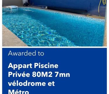 Sainte-Marguerite Apartment | Appart Piscine Privée 80M2 7mn vélodrome et Métro