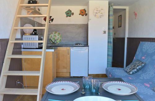 Leucate Apartment | Appart Studio Mezzanine 2 couchages PORT LEUCATE NATURISME PL010-832
