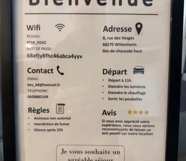 Wittenheim Apartment | Appartement Bes, Chaleureux et confortable avec entrée indépendante