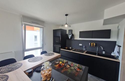Saint-Pierre - Rene II - Bonsecours Apartment | Appartement contemporain 3 chambres avec vue sur canal, parking et internet à Nancy - FR-1-584-343