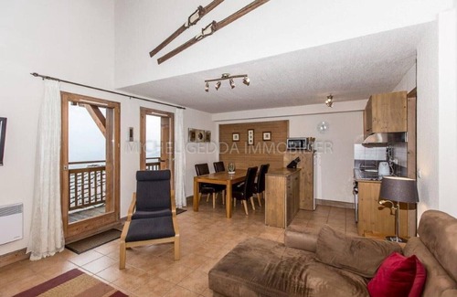 Bellentre Apartment | Appt 3 rooms Les Coches 2 bedrooms Pool Terrace Sun Garage