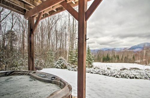 Franconia House | Architect-Designed Franconia Home Hot Tub and Views