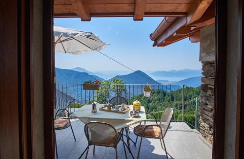 Intragna House | Baita Gabriele con Terrazzo e Vista Lago per 4 Persone