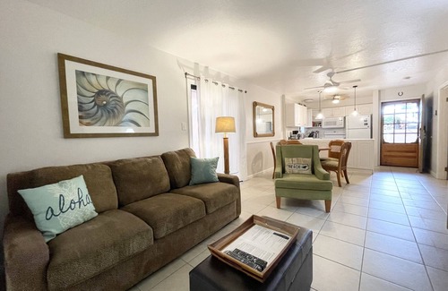 Nawiliwili Condo | Banyan Harbor #E56, Walk to Beach, Wifi, AC, Pool, Parking, Laundry