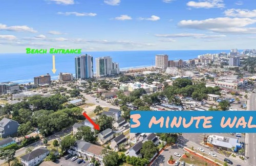 Myrtle Beach House | Beach Vibes Villa - 3 Bedrooms in prime location near beach with private yard!