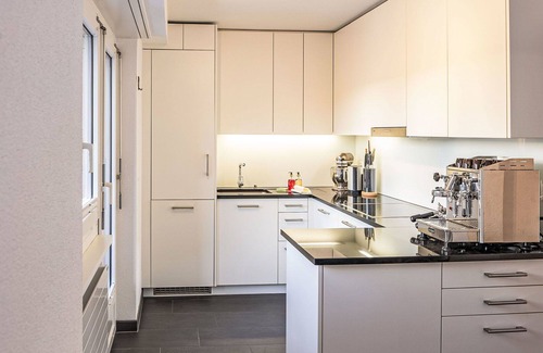 Sankt Moritz-Bad Apartment | Beautiful apartment for 4 people with WIFI, TV, balcony, pets allowed and panoramic view