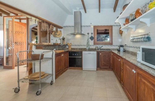Santa Maria del Cami Villa | Beautiful private villa for 7 guests with private pool, WIFI, TV, patio, panoramic view and park.