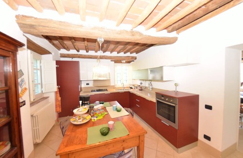 Vicopelago Villa | Beautiful private villa with private pool, internet, A/C, TV, patio, panoramic view, close to Lucca