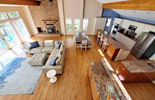 Lake of the Woods House | Beautiful, spacious, lakefront home large lot, firepit, hot tub, and more