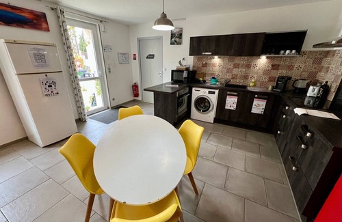 Lussac-les-Chateaux Apartment | Bedroom for up to 4 people