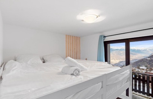 Nendaz Apartment | Bel appartement avec vue alpine