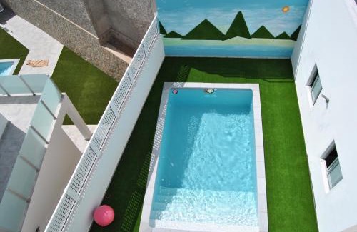 Mogan Villa | Big Villa Tauro with Private Heated Saltwater Pool & Jacuzzi & BBQ & Game Room & Arcade Games