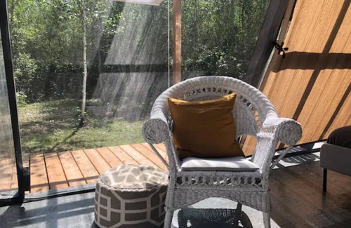 Manitoba Cabin | Birch A-Frame Solar off-grid with Sauna & Pool