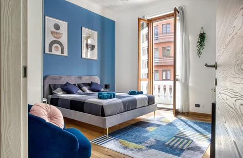 Casoretto Apartment | Blue Oasis in Milan, Loreto/Corso BuenosAires