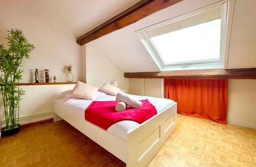 Villette - Maisons Neuves Apartment | BnGo I Le Spacieux I 9 personnes, Climatisation, Parking gratuit, 3 chambres, 6 lits, Gare PartDieu, Centre de Lyon