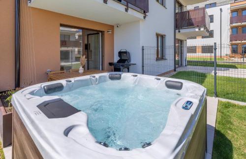 Modra Apartment | Boho Apt w Jacuzzi, Grill & Garden