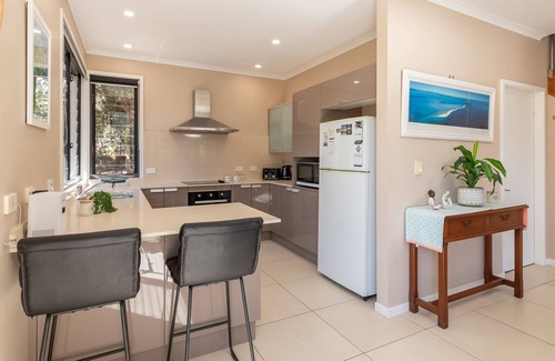 Boomerang Beach House | Boom 1 located just metres from Boomerang Beach one of the most beautiful beaches in Australia.