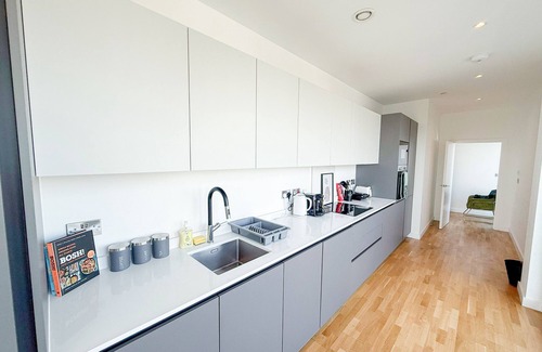 St. Mary's Park Apartment | BR Battersea Penthouse w/Balcony & Lift, Clapham