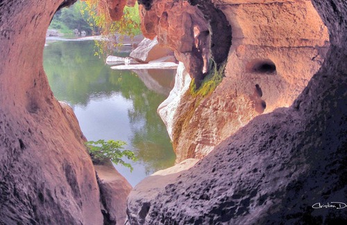 Labeaume House | Breathtaking view of the Beaume gorges.