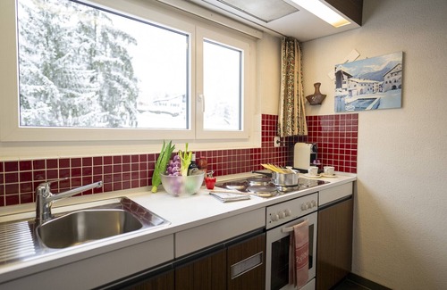 Engadin Scoul Apartment | Brentschpark No. 13: Cosy 2.5-room apartment in the quietly located Brentschpark