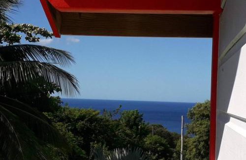 Deshaies House | Bungalow sur pilotis vue mer