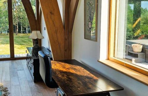 Muchelney House | Cabin - Sleeps 4 - Nature Sauna Hot Tub