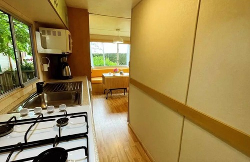 Saint-Bonnet-le-Chateau House | Camping de la Belle Etoile * - Mobile home Ontario 2 bedrooms Terrace 4 people