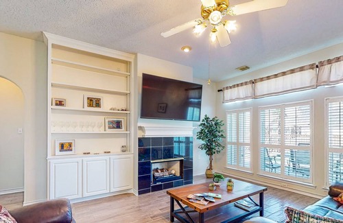 Atascocita House | Canal-front home with private pool, dock, deck, water views, W/D & AC