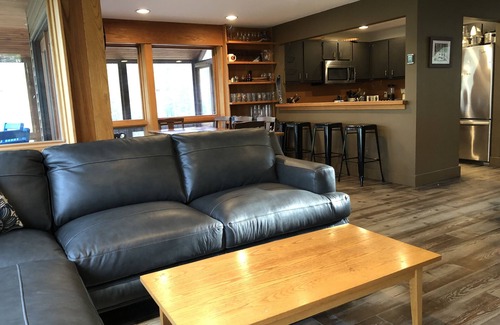 Carrabassett Valley House | Carrabassett Wheelhouse ~ Mountain Bike Inspired River-front Home