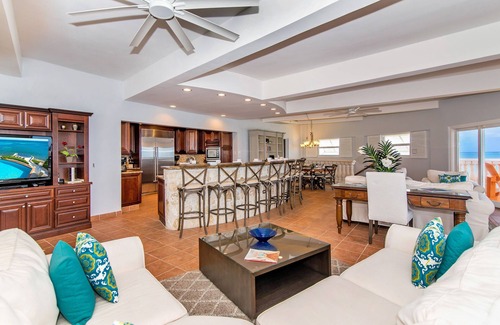 Gun Bay House | Cayman Castle: Luxury Gated Estate w/Elevated Views, Infinity Pool + Large Private Beach
